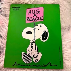 Vintage Playskool Snoopy puzzle 1958, 7-piece, 2 to 5 year olds.